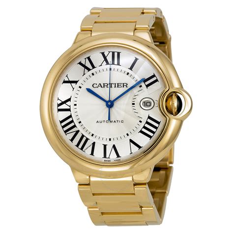 cartier gold silver watch|Cartier 18k gold watch models.